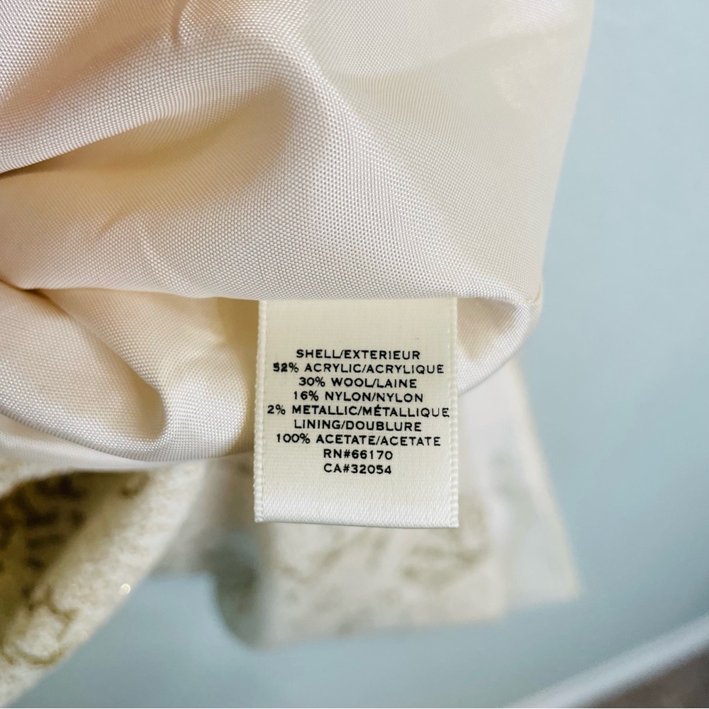 Anthropologie Moulinette Soeurs Cream Tan Open Back Dressy Mini Dress | Size 6 - Picture 7 of 8